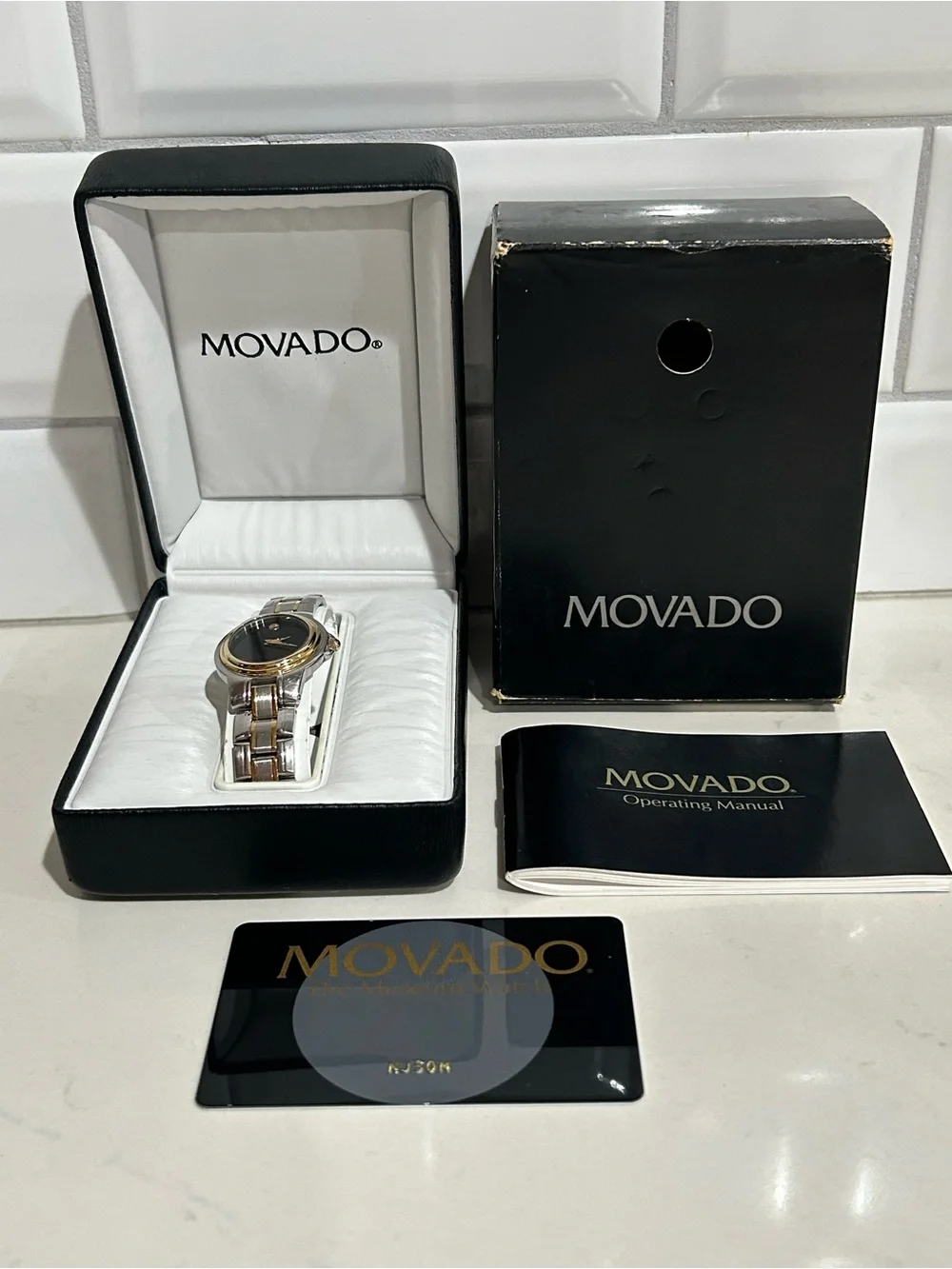 Vintage Movado Museum Classic Two-Tone Women’s Watch With New Battery